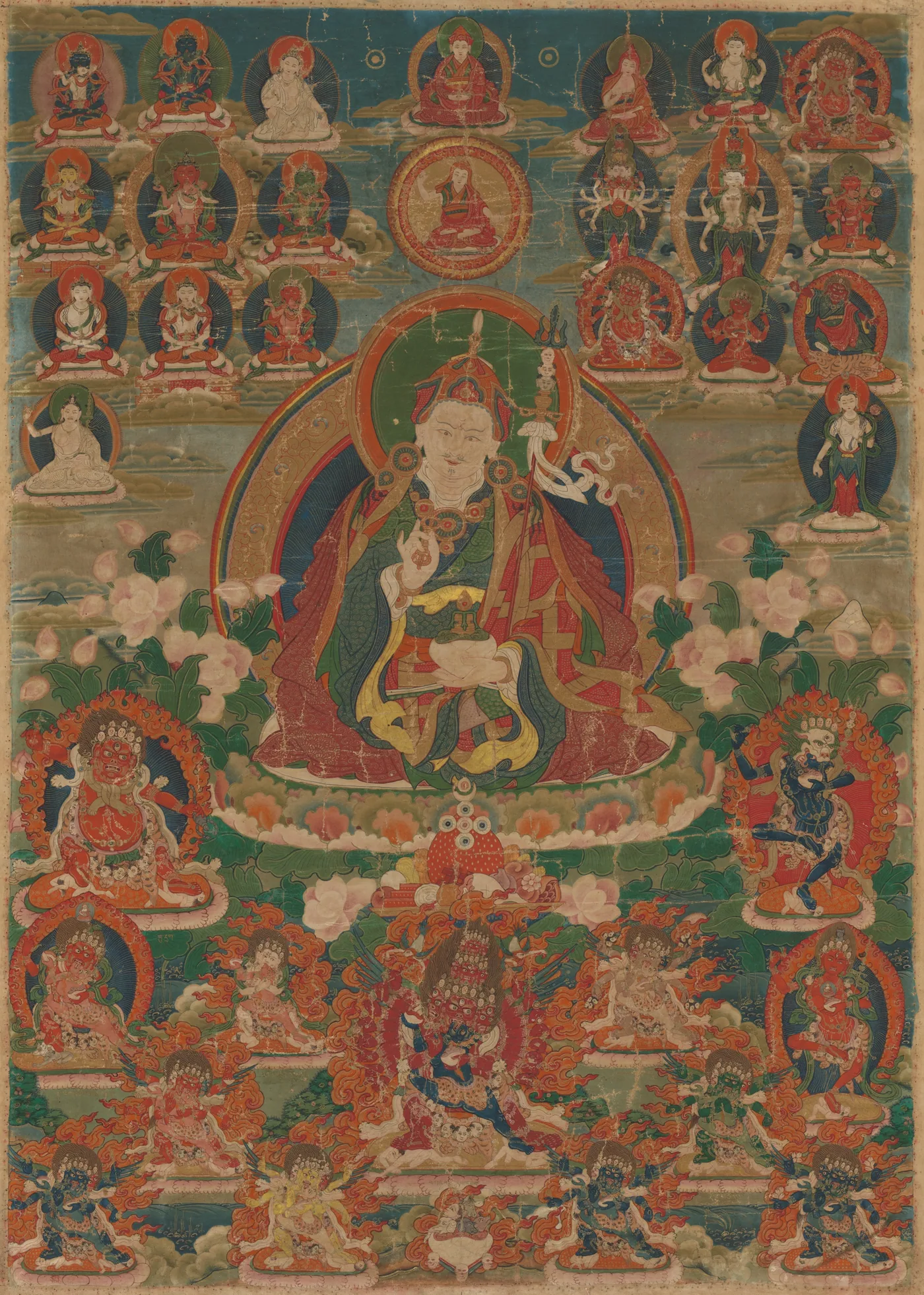 莲花生大士唐卡